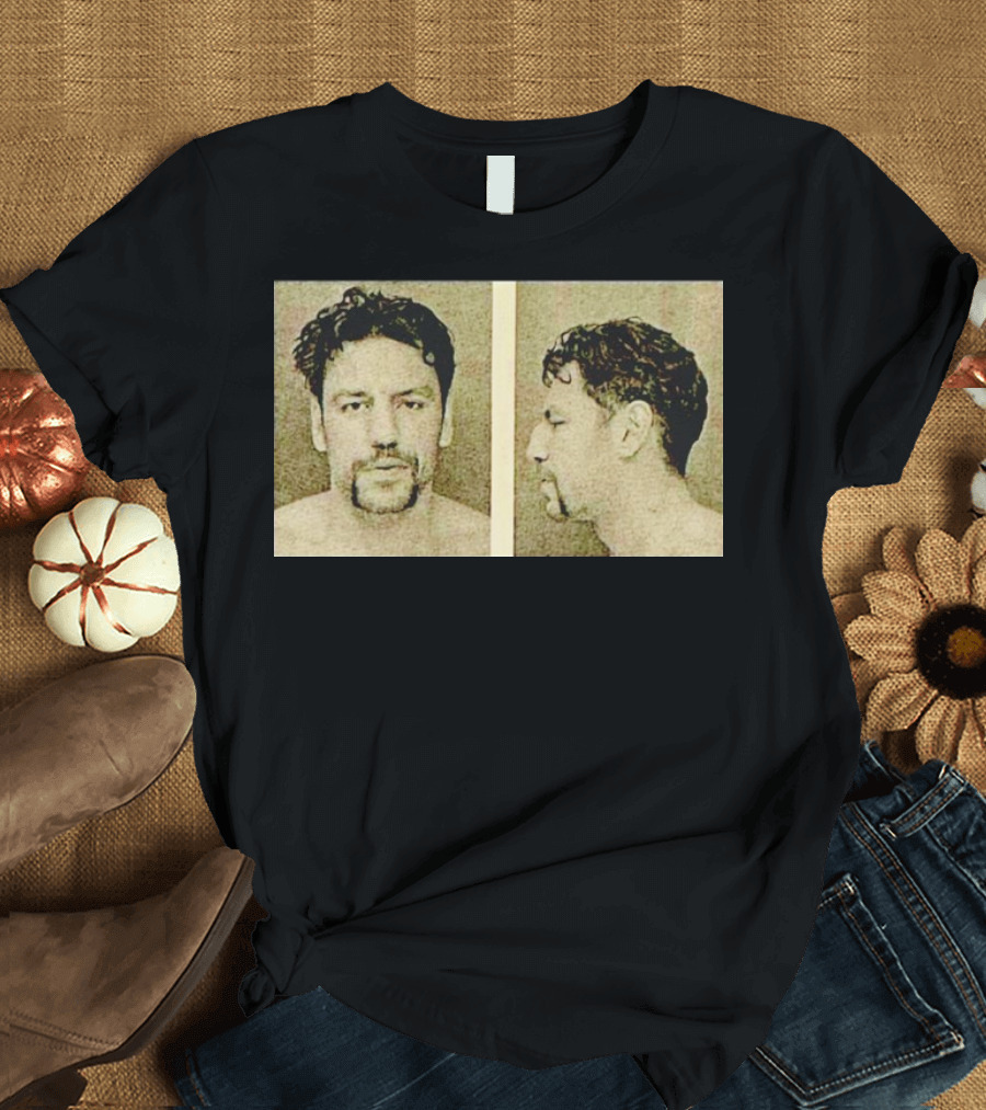 Milan Lucic Boston Bruins Mugshot Style Image T-Shirt
