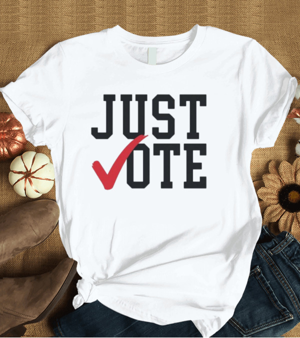 T-Shirt: Cincinnati Just Vote Red Checkmark T-Shirt Cincinnati Just Vote Red Checkmark T-Shirt