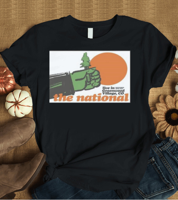 T-Shirt: Live in Greenwood Village CO The National Fiddler’s Green Amphitheatre September 28 T-Shirt Live in Greenwood Village CO The National Fiddler’s Green Amphitheatre September 28 T-Shirt