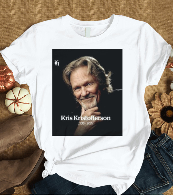 T-Shirt: Kris Kristofferson 1936-2024 T-Shirt Kris Kristofferson 1936-2024 T-Shirt