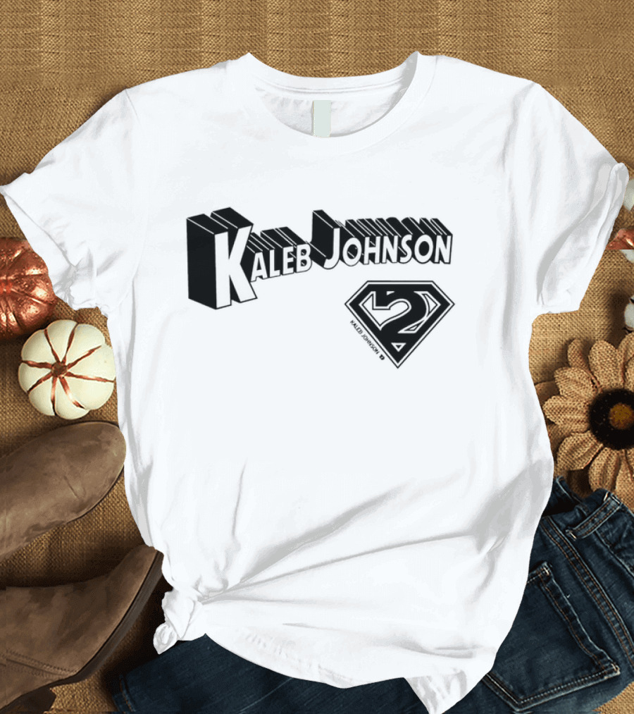 Kaleb Johnson Superhero Logo 2 Typography T-Shirt