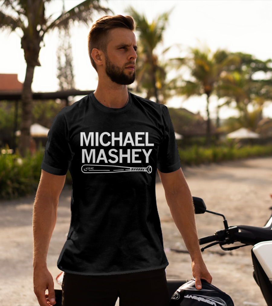 Michael Mashey #19 KC Kansas City Royals Baseball T-Shirt