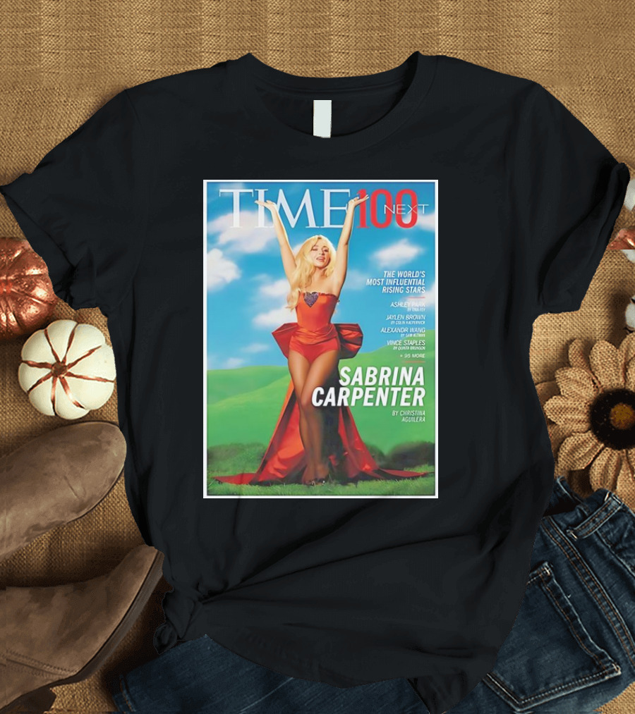 TIME 100 Next The World's Most Influential Rising Stars Sabrina Carpenter by Christina Aguilera T-Shirt