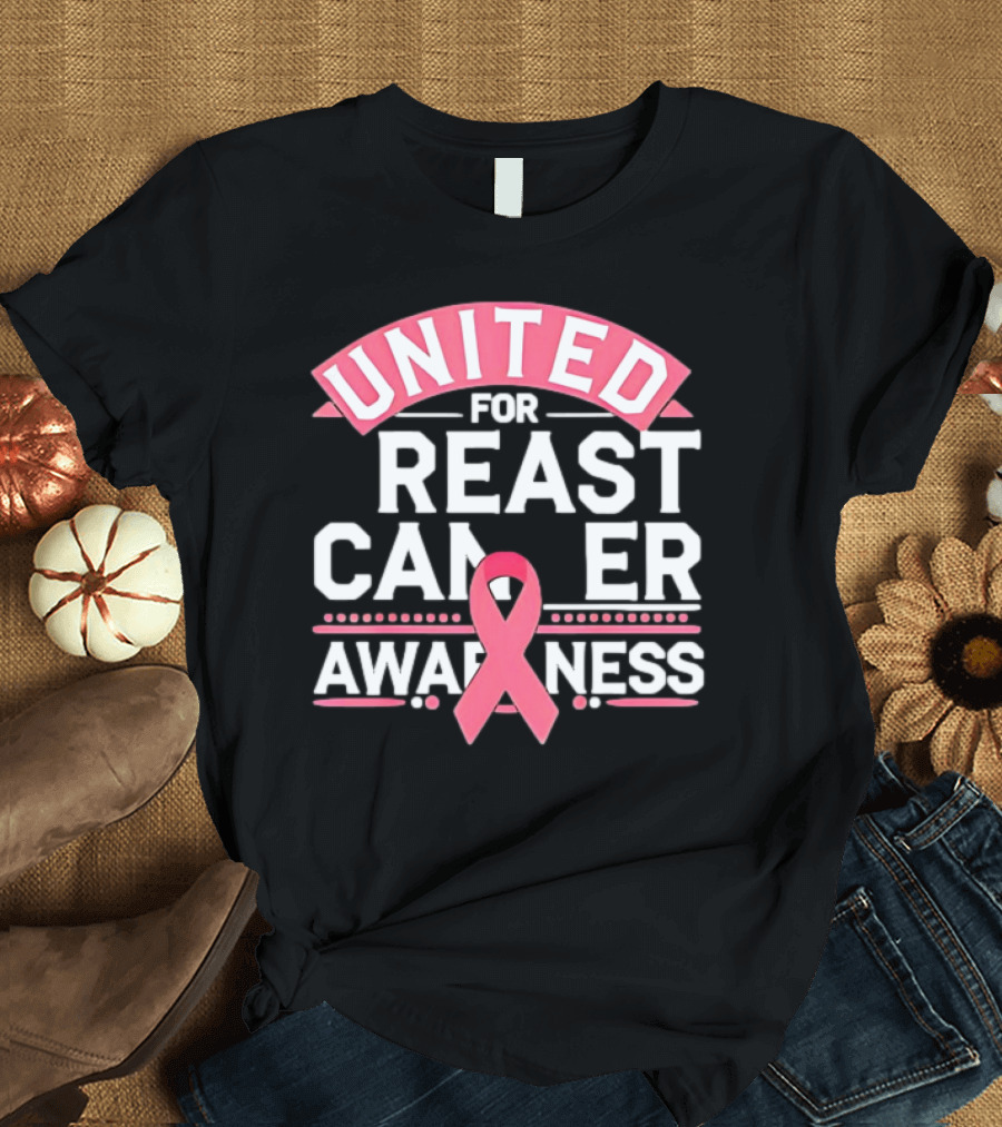 United for Breast Cancer Awareness Pink T-Shirt
