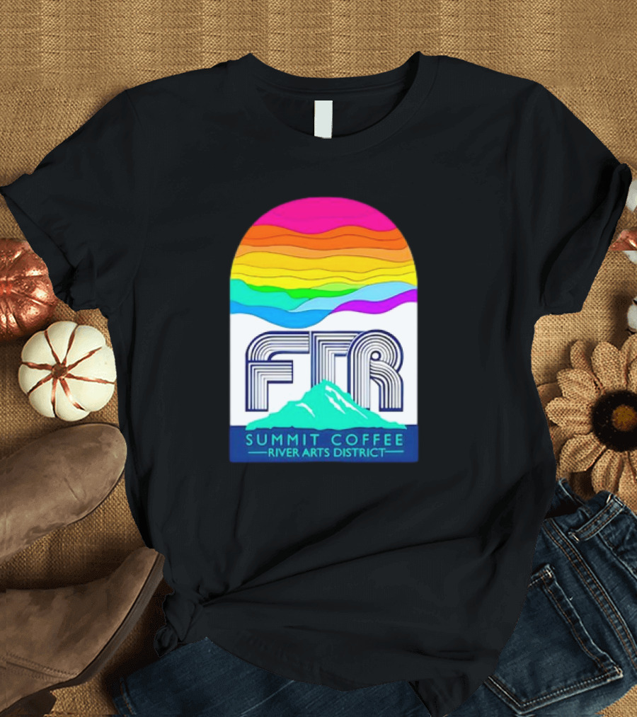 Summit Coffee River Arts District FTR Rainbow Arch Mountain Available Until October 31st, T-Shirt