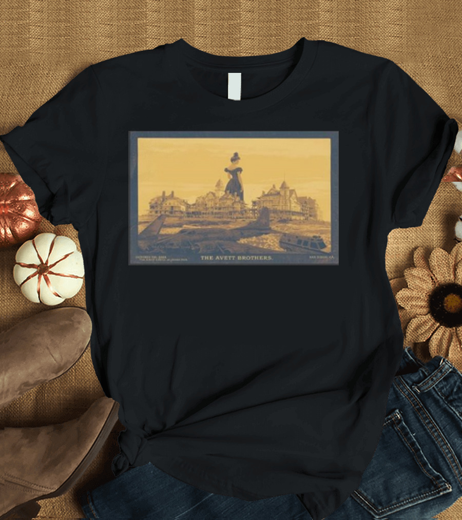 The Avett Brothers Historic Hotel Silhouette Rady Shell Jacobs Park San Diego October 06 T-Shirt
