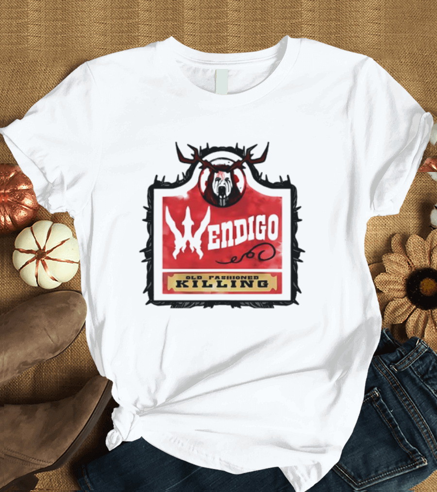 Mongrel Tees Wendigo Old Fashioned Killing Retro T-Shirt