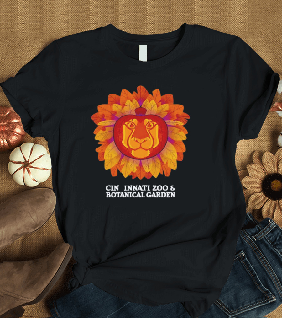 Lion Pumpkin Glow Cincinnati Zoo and Botanical Garden T-Shirt