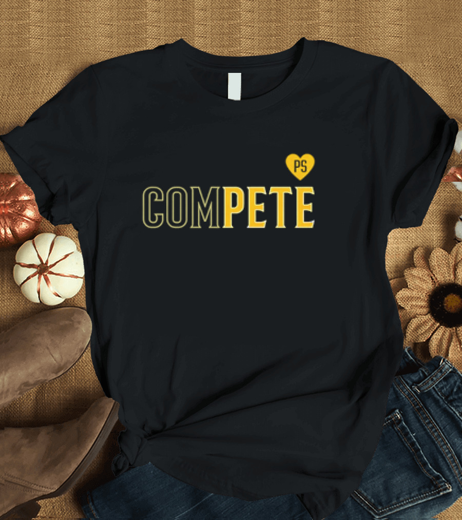Compete Pete PS Heart Design Love T-Shirt
