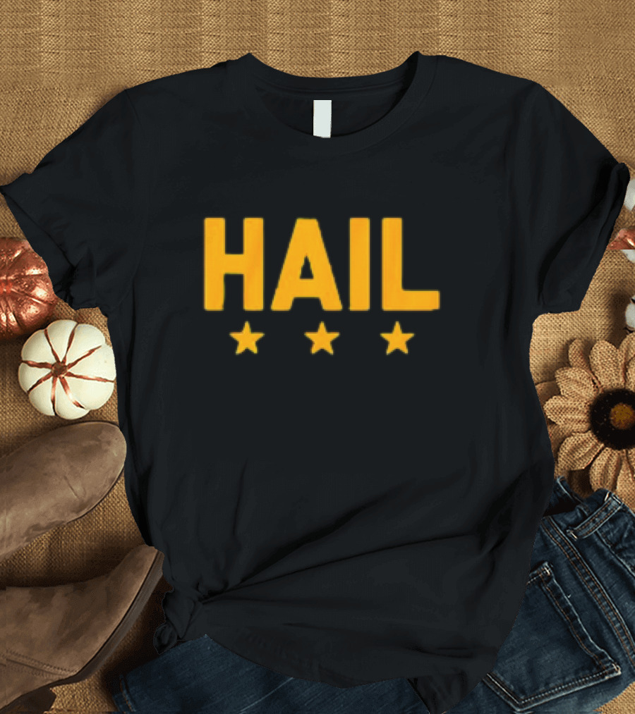 Hail Washington, D.C. Football Stars Three Yellow Stars T-Shirt