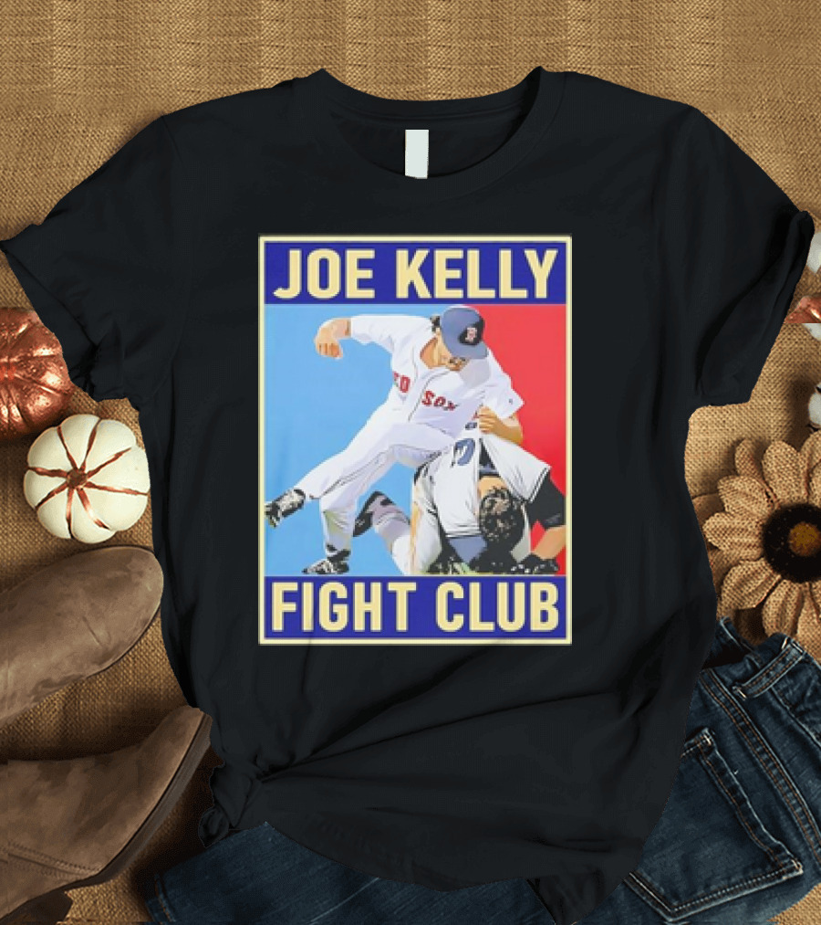 Joe Kelly Fight Club Red Sox Baseball Retro T-Shirt