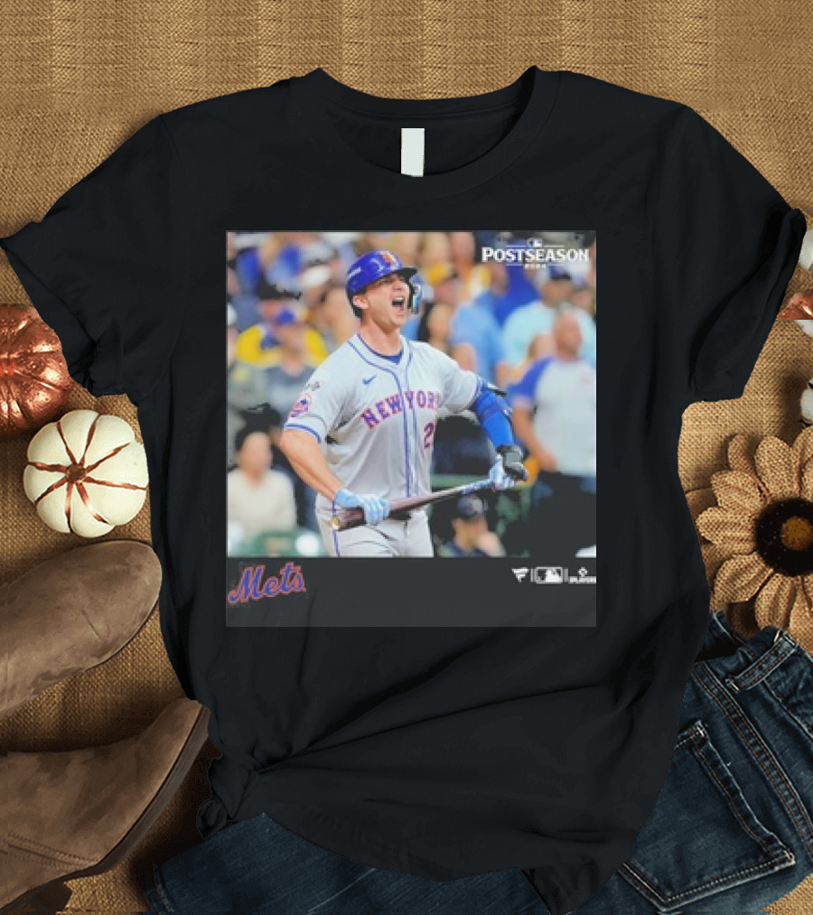 Pete Alonso New York Mets 2024 MLB Postseason Excitement T-Shirt