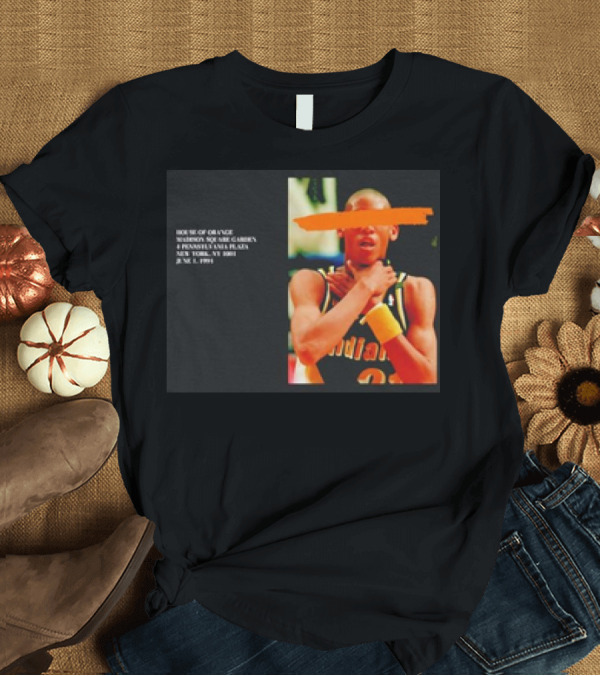 T-Shirt: Reggie Miller Choke Gesture MSG 4 Pennsylvania Plaza June 1 1994 T-Shirt Reggie Miller Choke Gesture MSG 4 Pennsylvania Plaza June 1 1994 T-Shirt