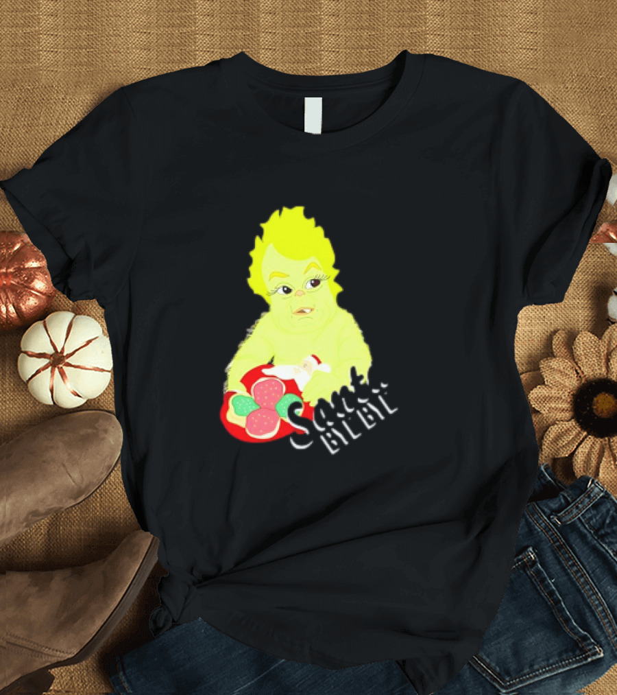 Retro Baby Grinch Santa Bye Bye T-Shirt