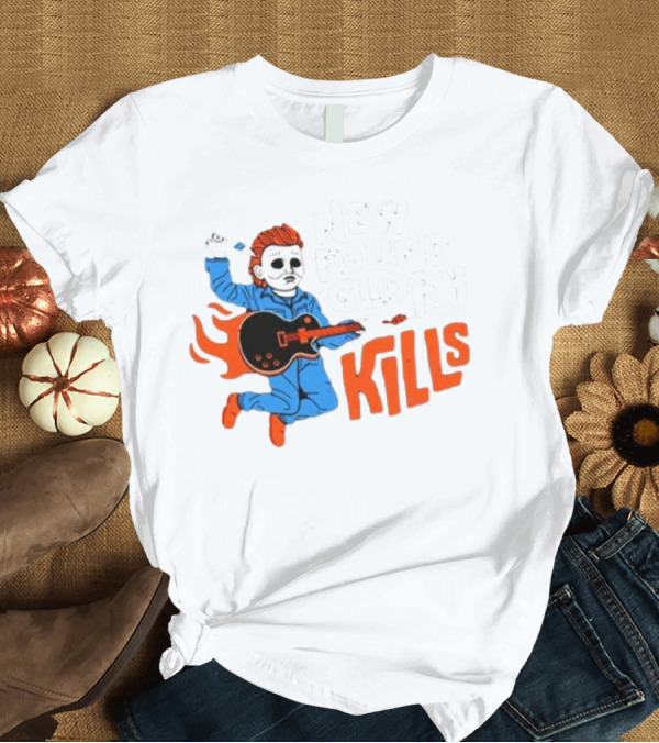 T-Shirt: New Found Glory Kills Michael Myers Guitar Flame Character T-Shirt New Found Glory Kills Michael Myers Guitar Flame Character T-Shirt