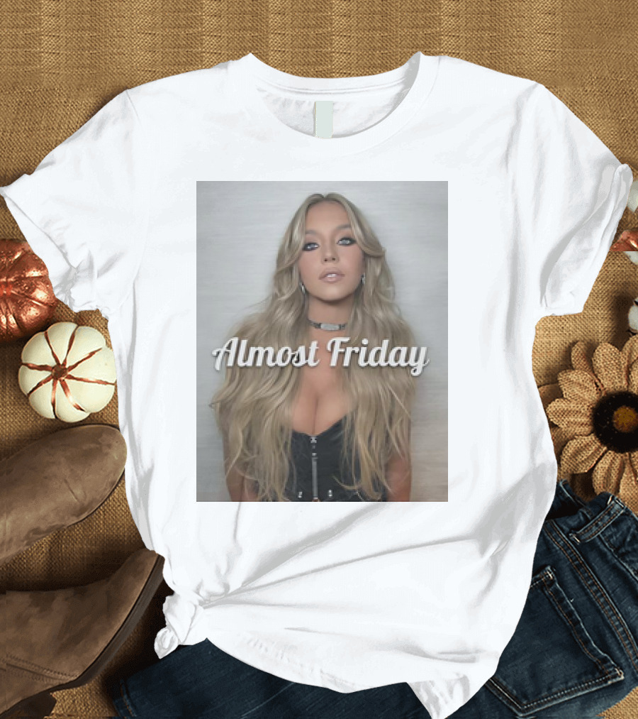 Almost Friday Sweeney Leather Look T-Shirt