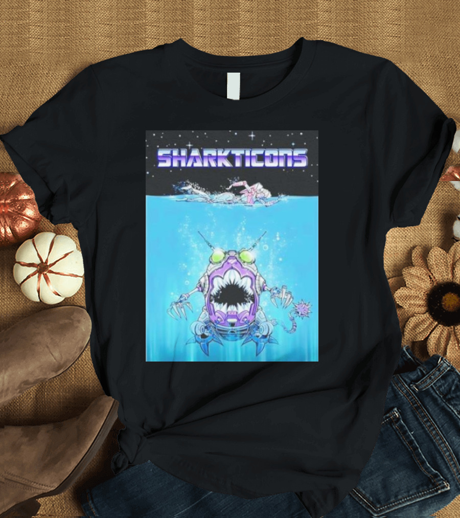 Sharkticons Underwater Robot Monsters T-Shirt