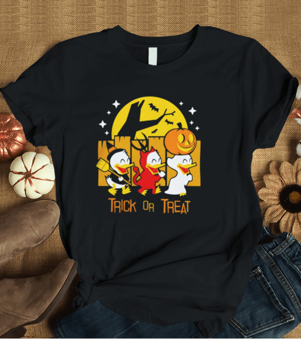 T-Shirt: Halloween Trick or Treat with Donald Duck's Nephews Huey, Dewey, and Louie T-Shirt Halloween Trick or Treat with Donald Duck's Nephews Huey, Dewey, and Louie T-Shirt