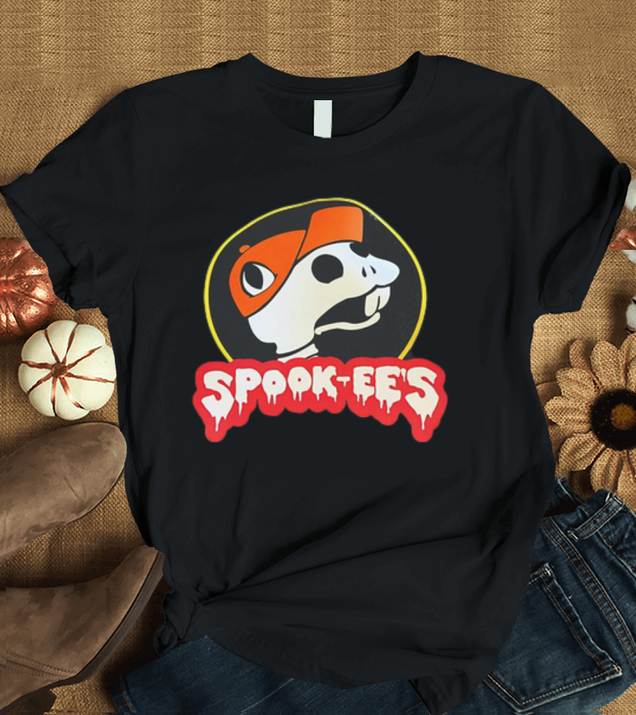 Spook-Ee’s Buc-Ee’s Halloween Skeleton Beanie T-Shirt