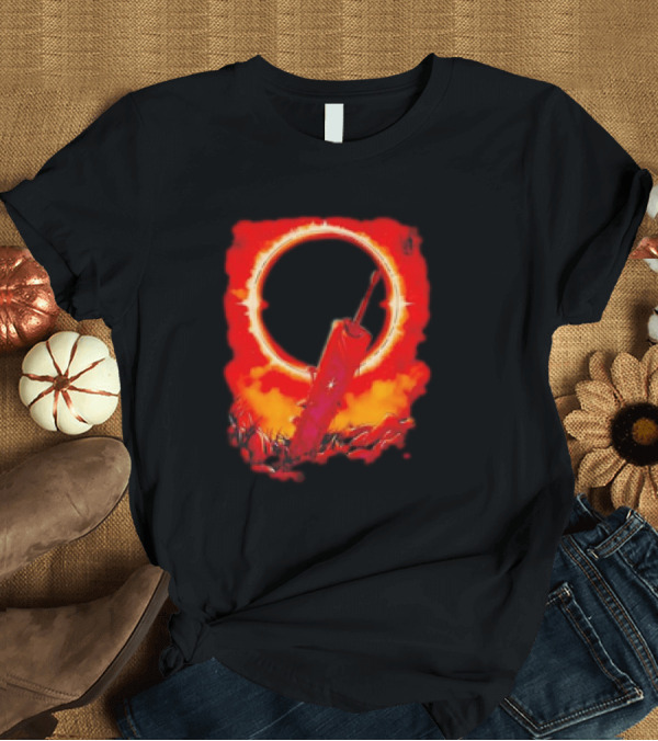 T-Shirt: The Struggler Retro Eclipse Red Sword T-Shirt The Struggler Retro Eclipse Red Sword T-Shirt