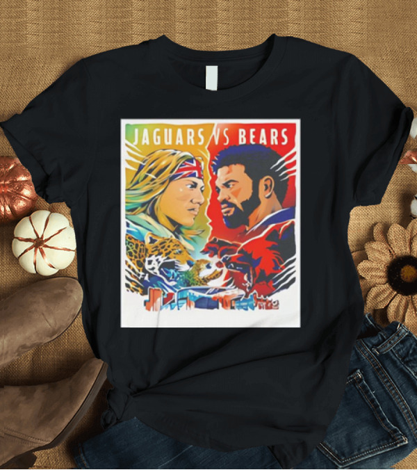 T-Shirt: Jaguars vs Bears Faceoff October 13 2024 Gameday Clash of Icons T-Shirt Jaguars vs Bears Faceoff October 13 2024 Gameday Clash of Icons T-Shirt