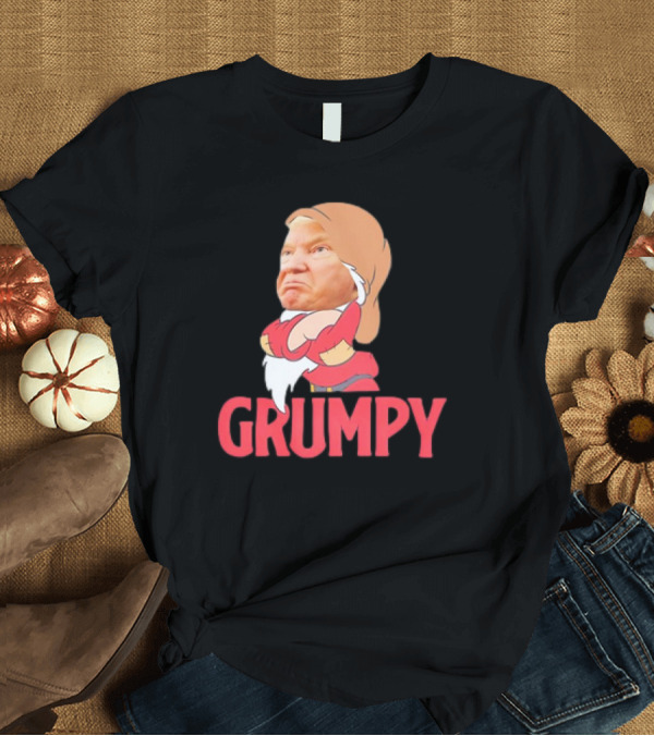 T-Shirt: Grumpy Trump Parody Snow White Dwarf T-Shirt Grumpy Trump Parody Snow White Dwarf T-Shirt