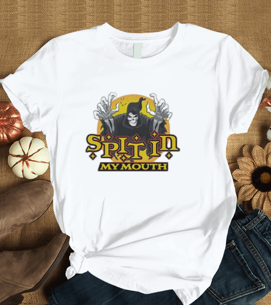 Death Spit in My Mouth Cartoon Retro T-Shirt