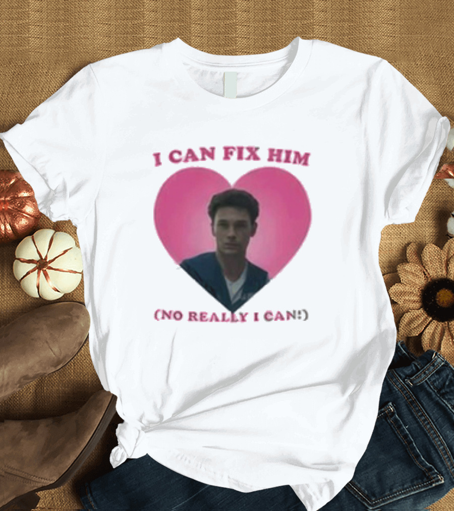 Erik Menendez Pink Heart I Can Fix Him No Really I Can T-Shirt