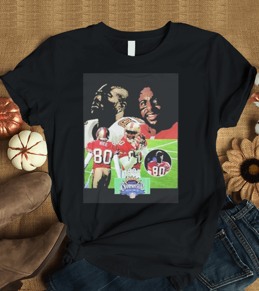 Terrell Owens And Jerry Rice 80s 49ers 1994 Throwback NFL Champions T-Shirt