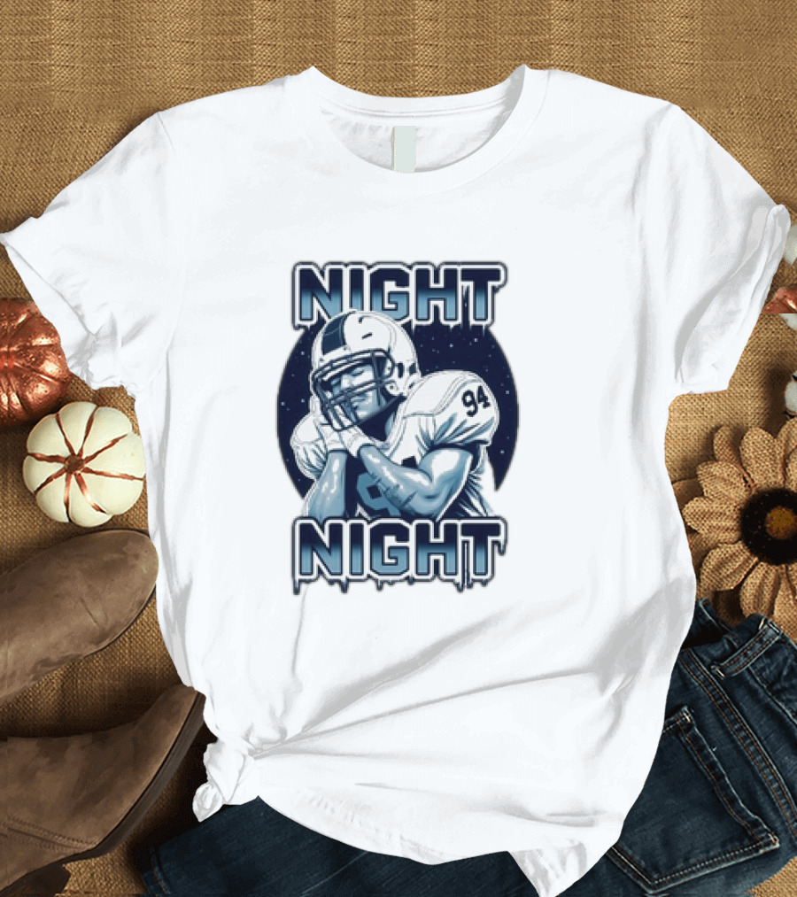 Night Night Ceman Ryan Barker 94 Football Player T-Shirt
