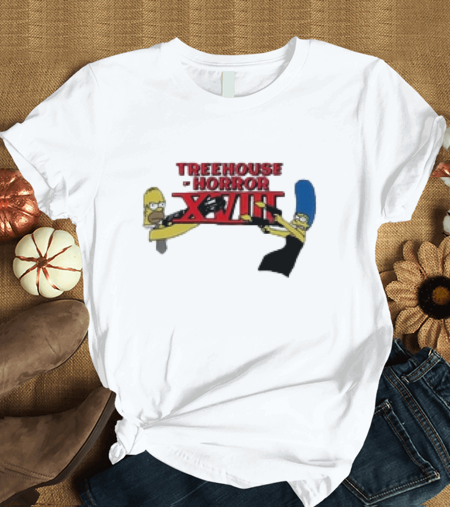 Treehouse of Horror XVIII The Simpsons Homer Marge Babbitt Revived T-Shirt