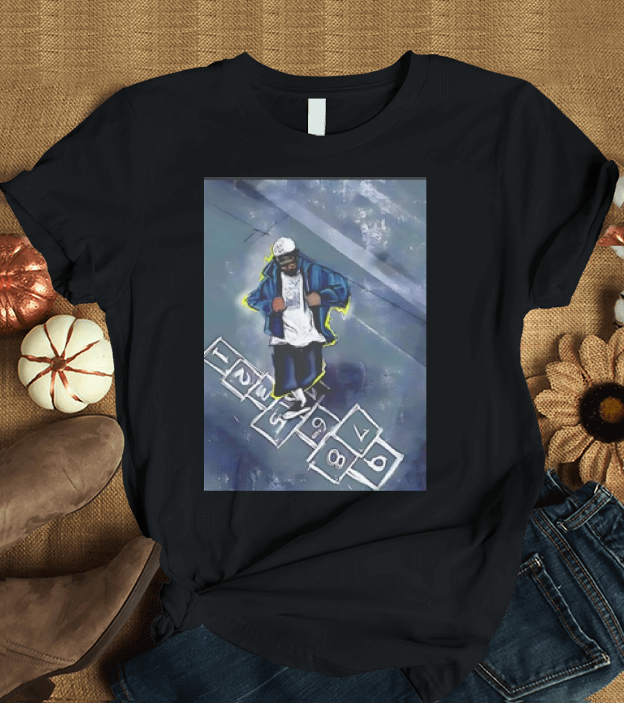 Kendrick Not Like Us Hopscotch Urban Street T-Shirt