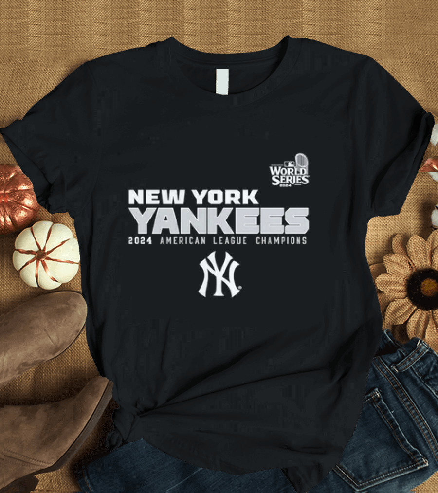 New York Yankees 2024 American League Champions World Series T-Shirt