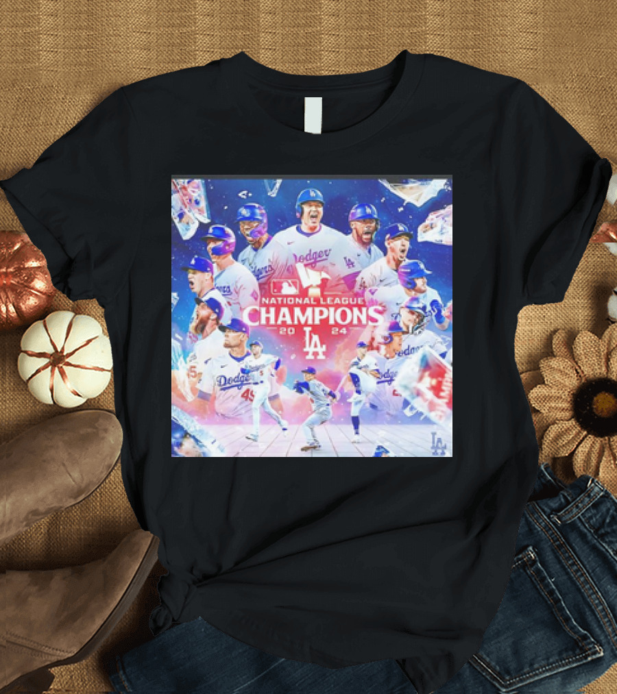 Los Angeles Dodgers 2024 National League Champions T-Shirt