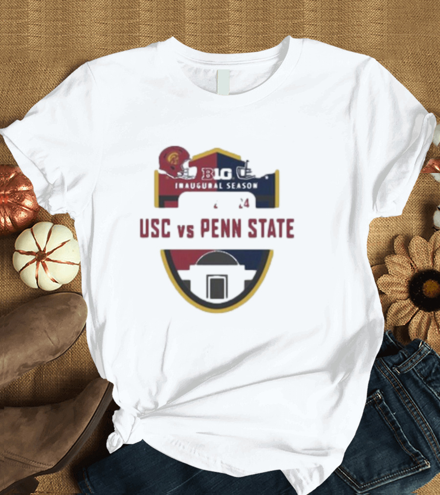 USC vs Penn State Big 10 Inaugural Season Football 2024 Helmet Matchup October 12 T-Shirt