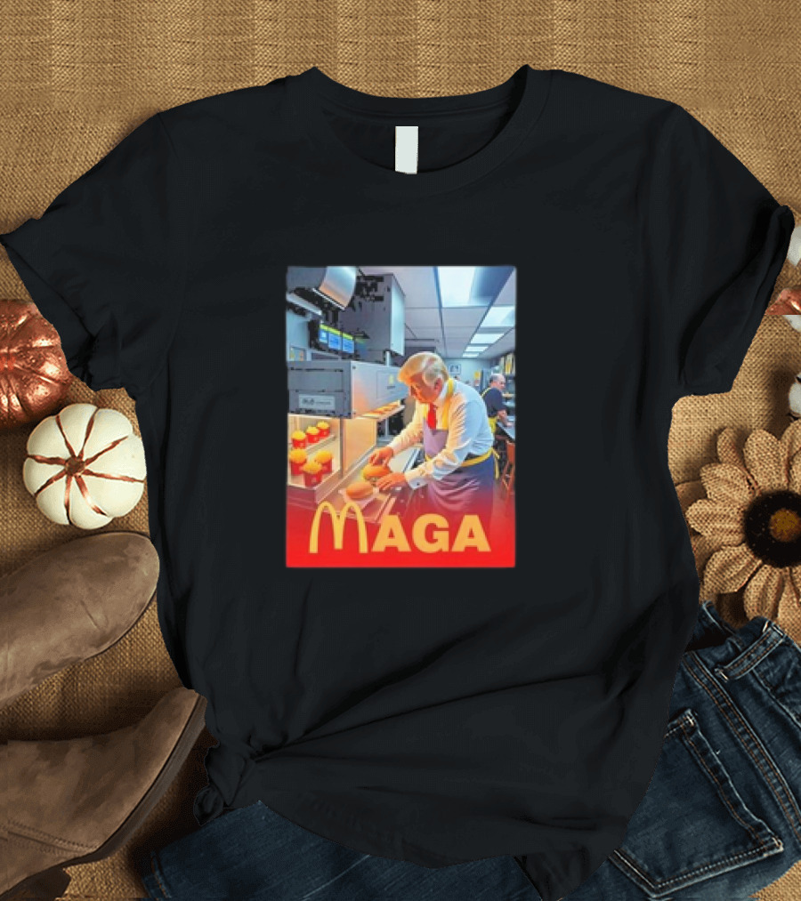 MAGA Trump McDonalds Fries Cooking Kitchen T-Shirt