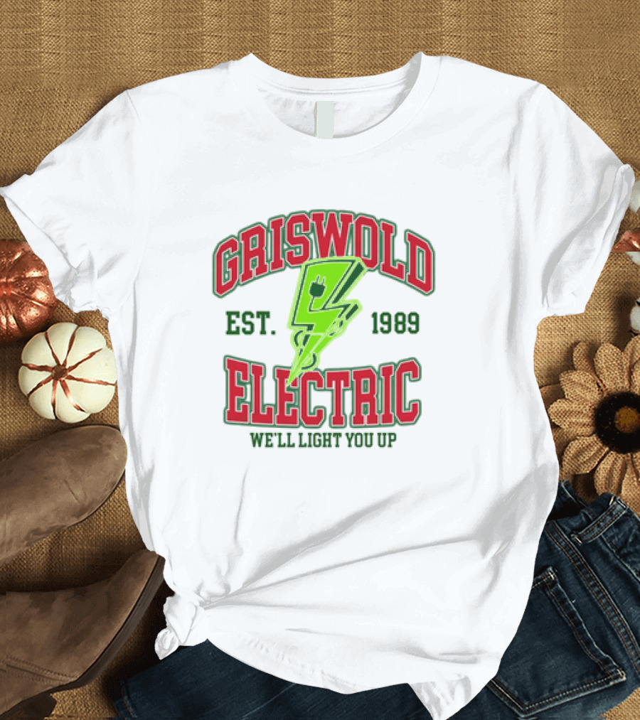 Griswold Electric Est. 1989 We'll Light You Up Retro T-Shirt