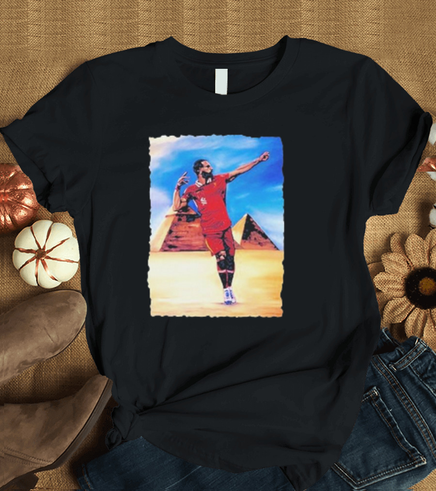 Mohamed Salah Egyptian Pyramid King Soccer Legend T-Shirt