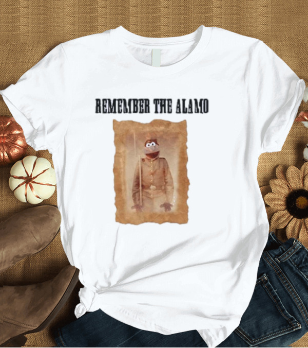 T-Shirt: Remember The Alamo Funny Puppet T-Shirt Remember The Alamo Funny Puppet T-Shirt