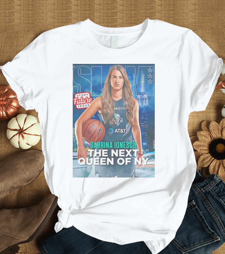 SLAM Sabrina Ionescu The Next Queen of NY Future Basketball Star Building Stars T-Shirt