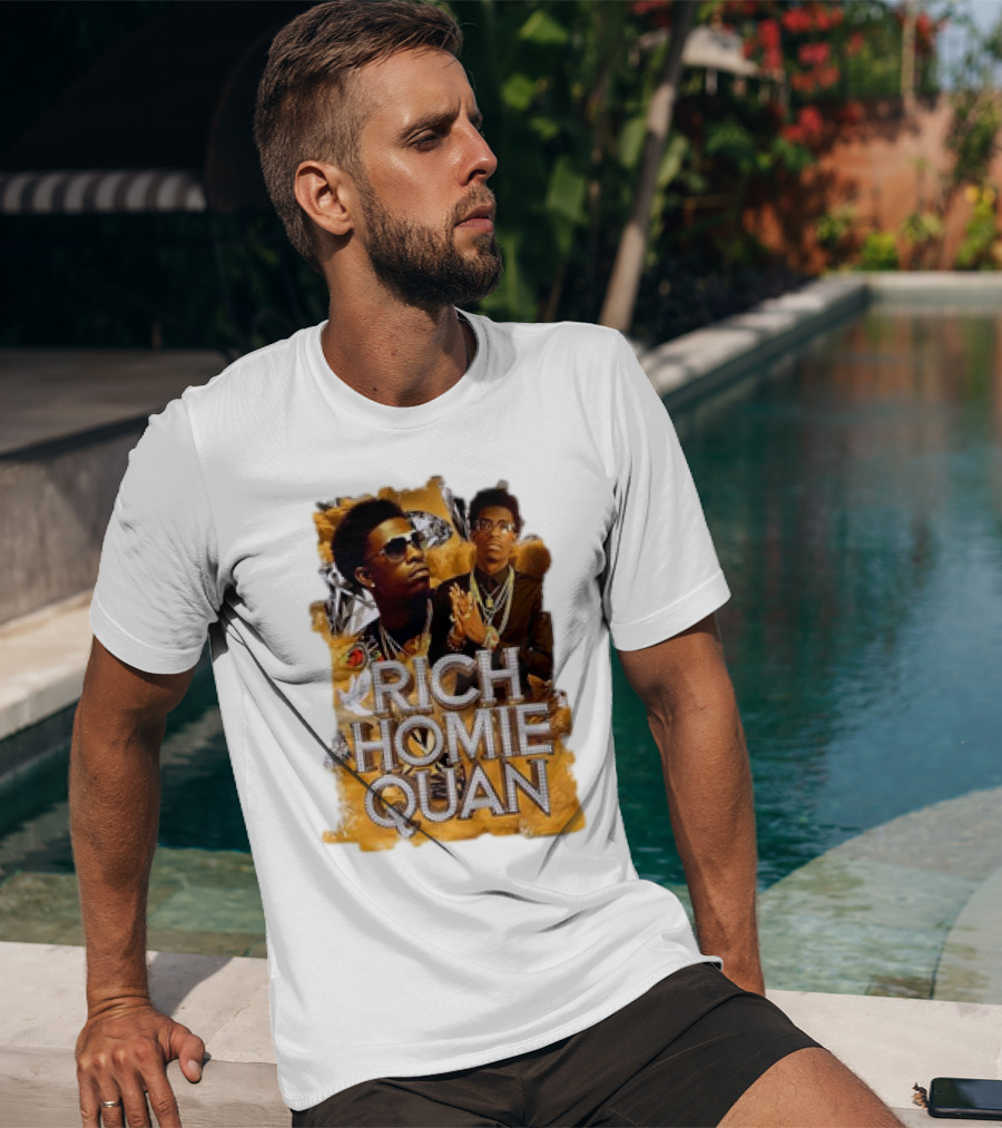 Rich Homie Quan Vintage Style Graphic Collage T-Shirt