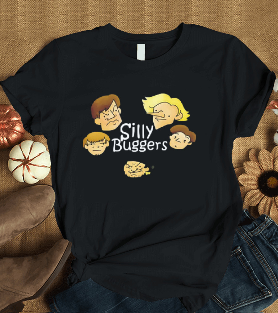 Silly Buggers Cartoon Faces Classic T-Shirt