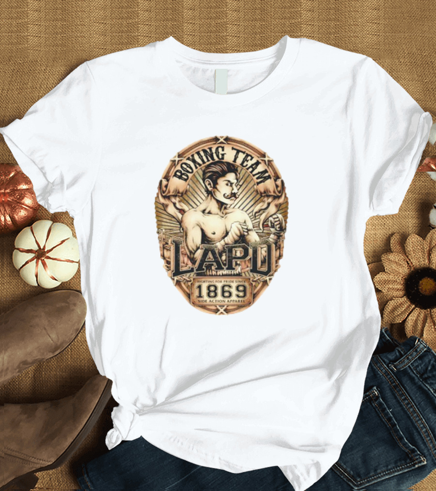 Boxing Team LAPD Fighting for Pride Since 1869 Side Action T-Shirt