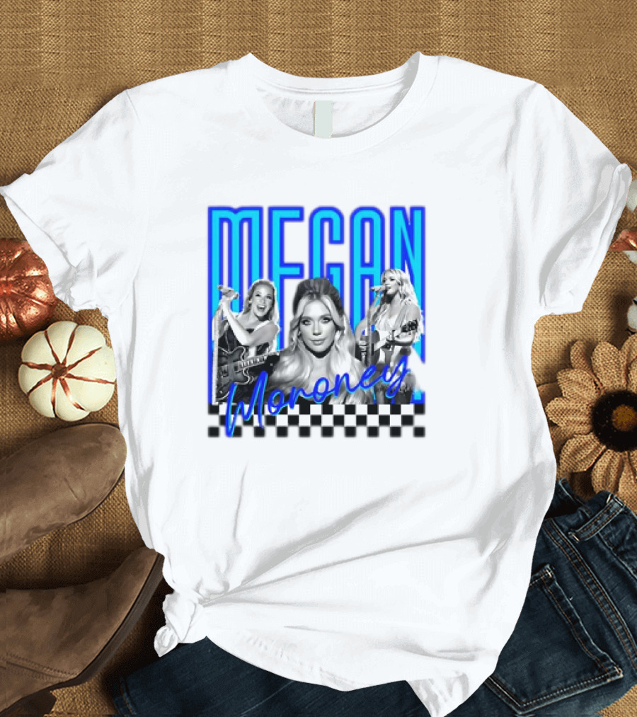 Megan Moroney Country Music Retro Checkered T-Shirt