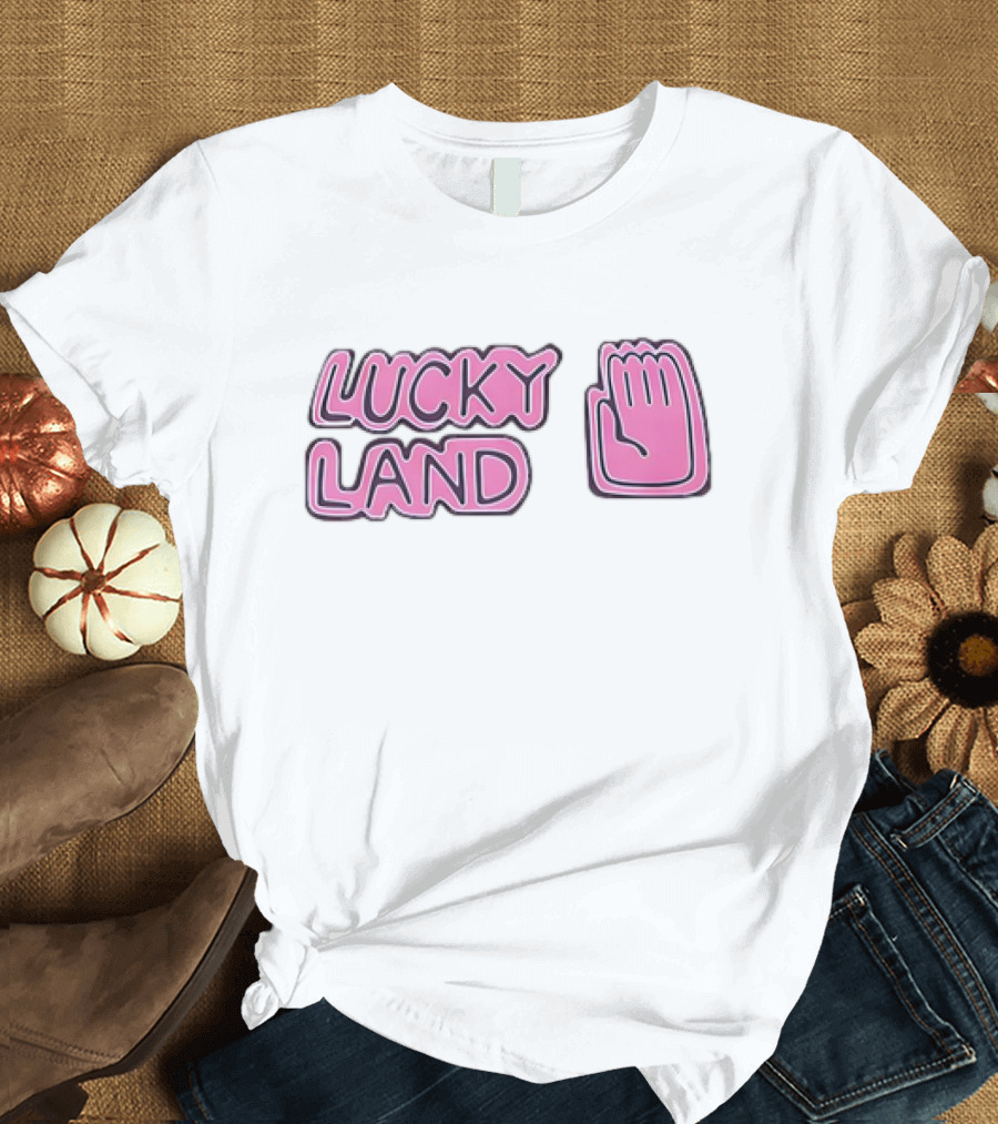 Lucky Land Jojo Jotaro Hand Pink T-Shirt
