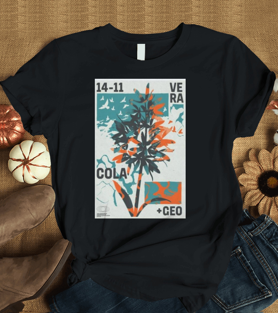 14-11 Vera Cola +Geo Botanical Birds T-Shirt