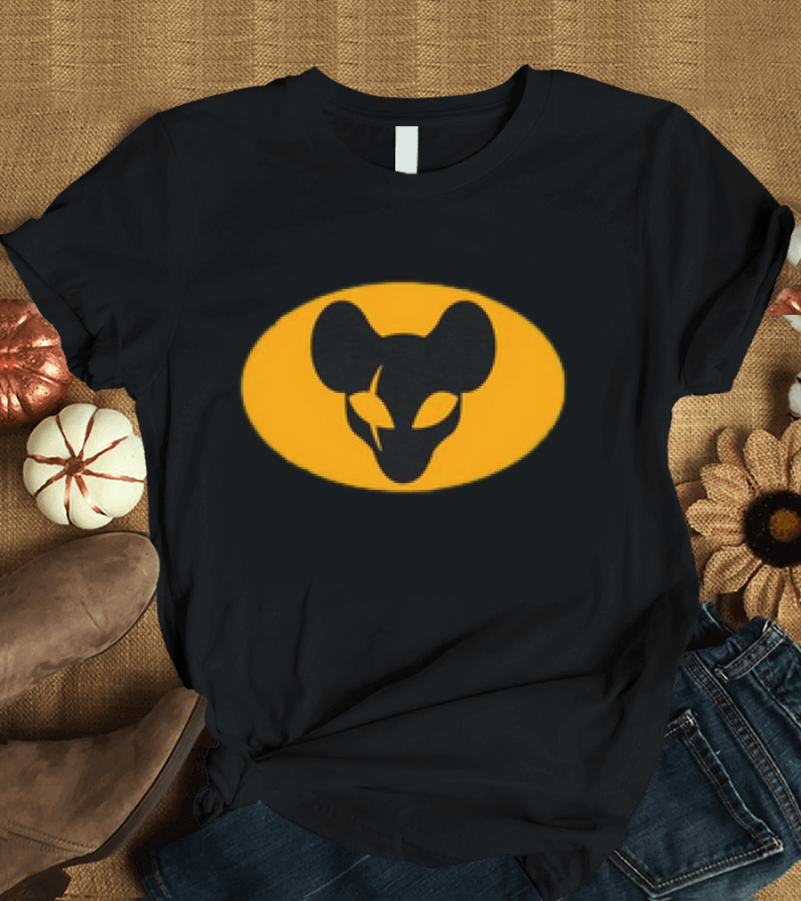 Retro Ratman Emblem Yellow Oval T-Shirt