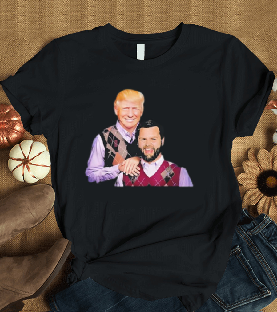 Trump Vance 2024 Funny Parody Brothers Argyle Sweater Image T-Shirt