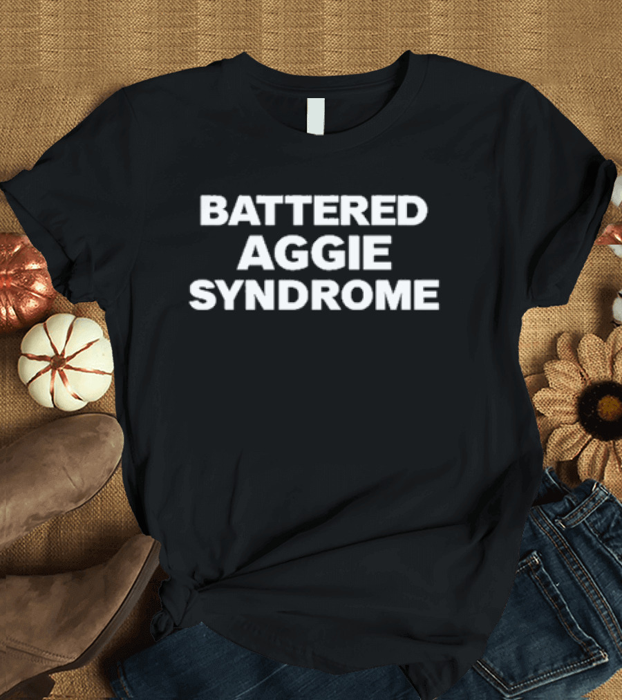 Lauren Cantrell Wearing Battered Aggie Syndrome T-Shirt