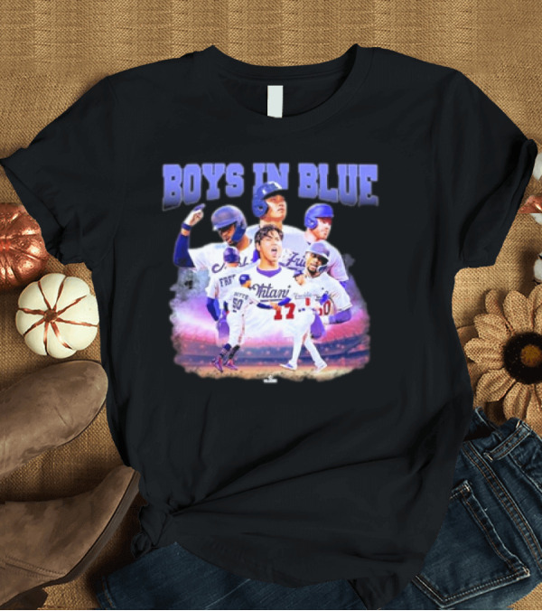 T-Shirt: Boys In Blue Los Angeles Dodgers 2024 World Series Champions T-Shirt Boys In Blue Los Angeles Dodgers 2024 World Series Champions T-Shirt